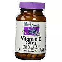 Витамин С, Vitamin C 500, Bluebonnet Nutrition  90вегкапс (36393016)