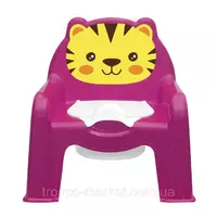 Детский горшок - стульчик Розовый Тигрик