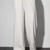 Женские трикотажные брюки-кюлоты - кремовый цвет, M (есть размеры)