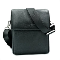 Мужская кожаная сумка H.T.Leather Чёрного цвета 1293-4B