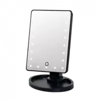 Зеркало для макияжа с подсветкой "Large LED Mirror" черное