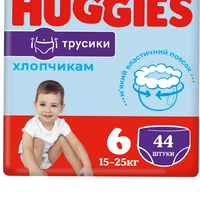 Трусики-подгузники Huggies Pants 6 Mega 15-25 кг для мальчиков 44 шт (5029053547657)