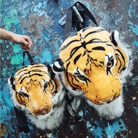 Плюшевий 3D рюкзак з головою тигра RESTEQ (великий)