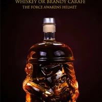 Графин для алкоголю RESTEQ у формі шолома штурмовика з Зоряних Воєн, графин Star Wars, графин для віскі, для горілки
