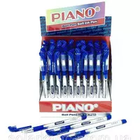 Ручка масляна "Piano PT-195C classik" синий цвет (2008-6) 1/2400/50