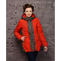 Куртка зимняя двухцветная красный 3035