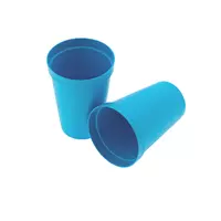 Стаканы пластиковые 0,2л голубые Полимерагро