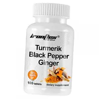 Куркума Черный перец Имбирь, Turmeric Black Pepper Ginger, Iron Flex  100таб (71291002)