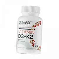 Витамин Д3 К2, Vitamin D3 + K2, Ostrovit  90таб (36250010)