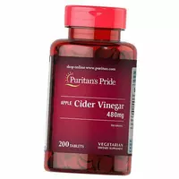 Яблочный уксус, Apple Cider Vinegar 480, Puritan's Pride  200таб (72367037)